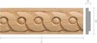 Молдинг M053-B Бук 38x7 mm длина 2.5 м.