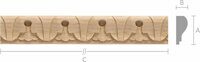 Молдинг M035-A Бук 15x8 mm длина 2.5 м.
