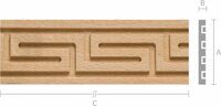 Молдинг M036-E Бук 50x5 mm длина 2.5 м.