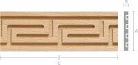 Молдинг M036-A Бук 20x5 mm длина 2.5 м.