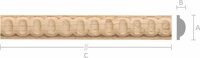 Молдинг M046 Бук 17x6 mm длина 2.5 м.