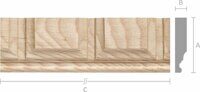 Молдинг M121 Бук 9 x 4; 11 x 5 mm длина 2.5 м.