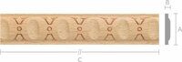 Молдинг M023 Бук 23x4 mm длина 2.5 м.