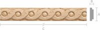 Молдинг M073 Бук 18x5 mm длина 2.5 м.