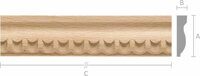 Молдинг M040 Бук 28x7 mm длина 2.5 м.